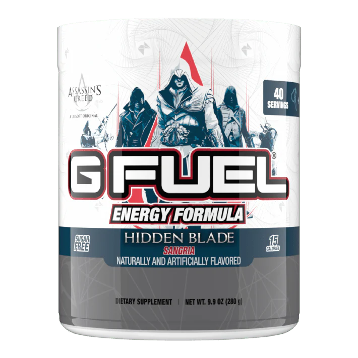 G Fuel Hidden Blade Tub - 40 Servings - Assassin's Creed