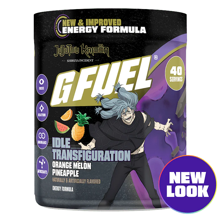 G Fuel Idle Transfiguration 2.0 Tub - 40 Servings - Jujutsu Kaisen