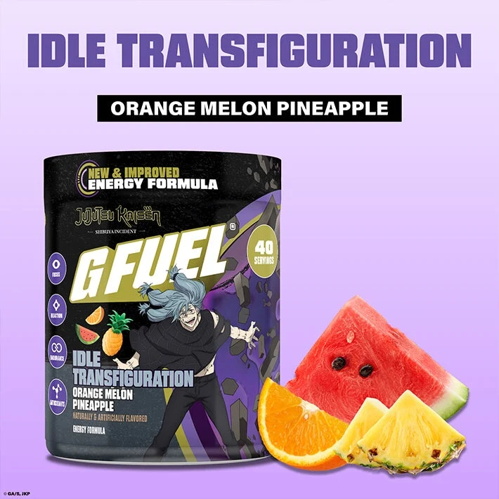 G Fuel Idle Transfiguration 2.0 Tub - 40 Servings - Jujutsu Kaisen
