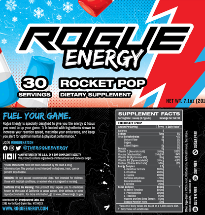 Rogue Energy Rocket Pop Tub - 30 Servings