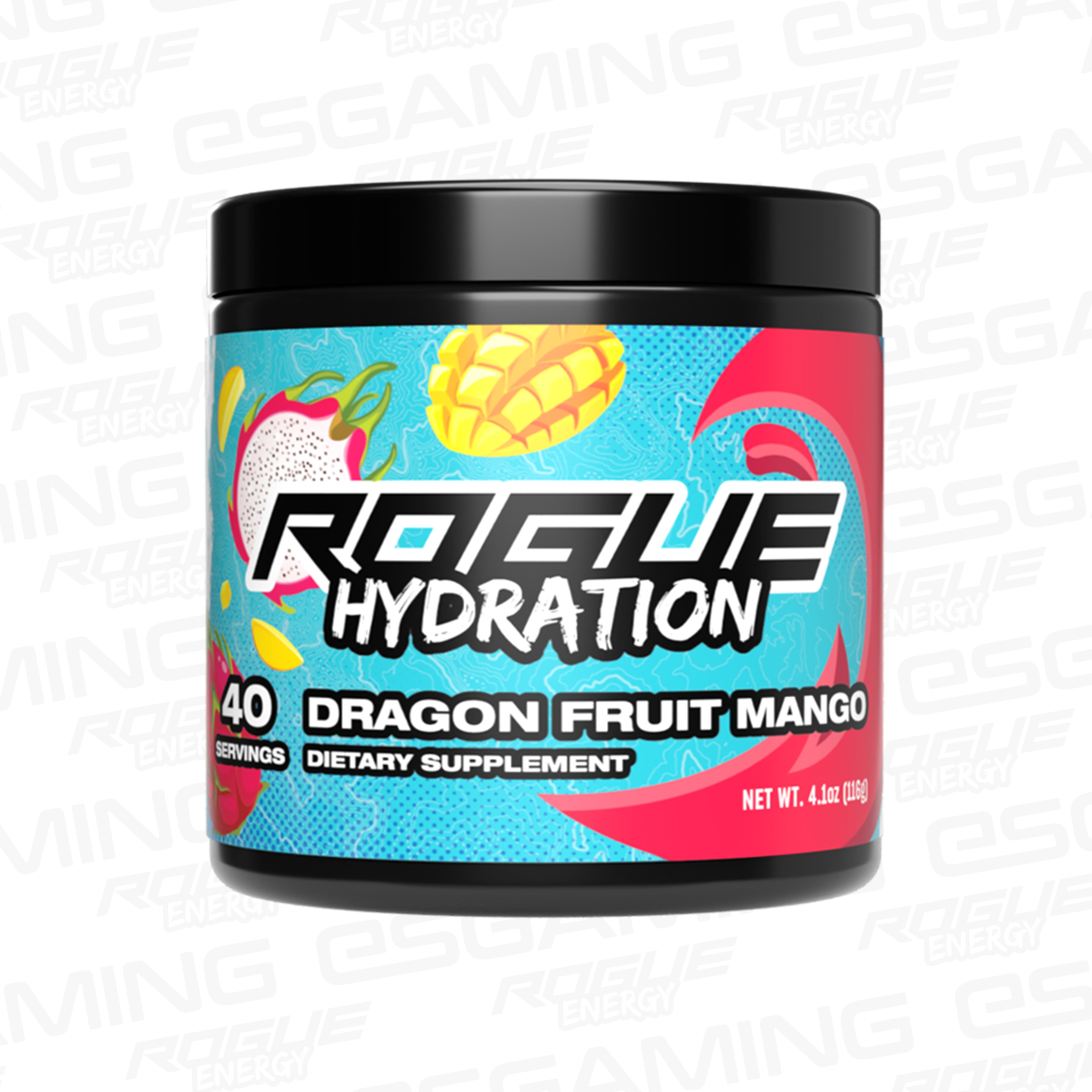 Rogue Energy - Dragon Fruit Mango Hydration Drink Powder - 40 Servings ...
