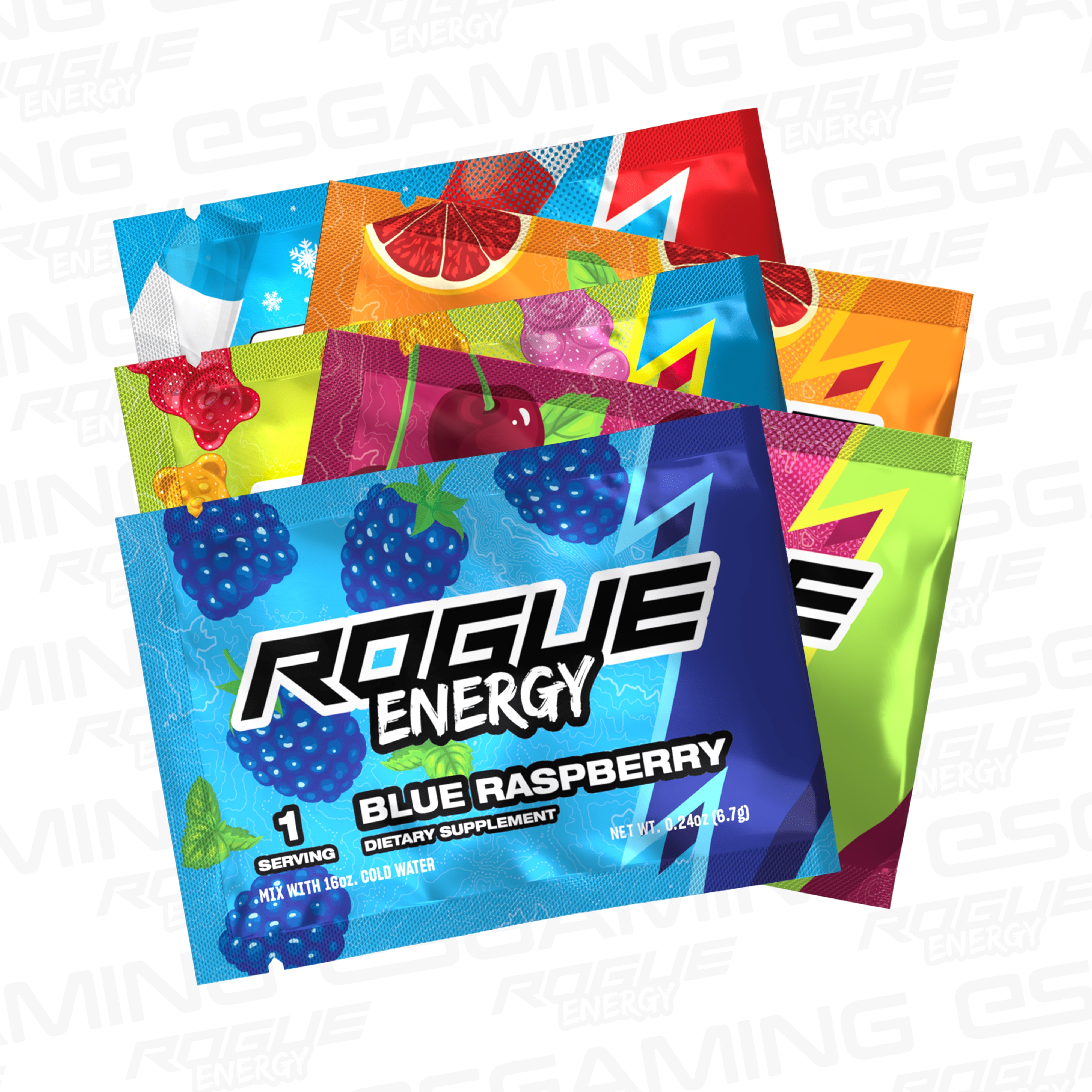 Energy Rouge Cup Rogue Energy 5 Sachet Starter Pack - Mixed Flavours - Energy Drink - UK ...