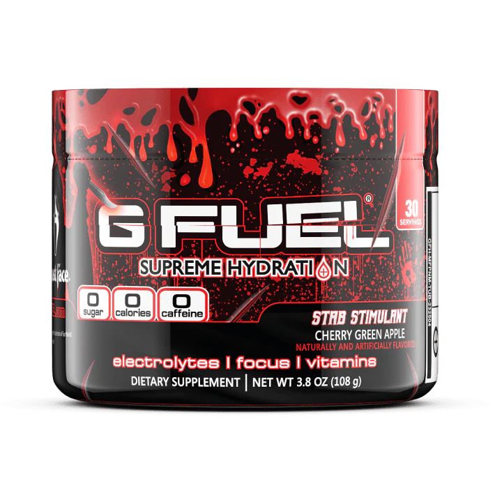 G Fuel Stab Stimulant Supreme Hydration - 30 Servings - Ghost Face