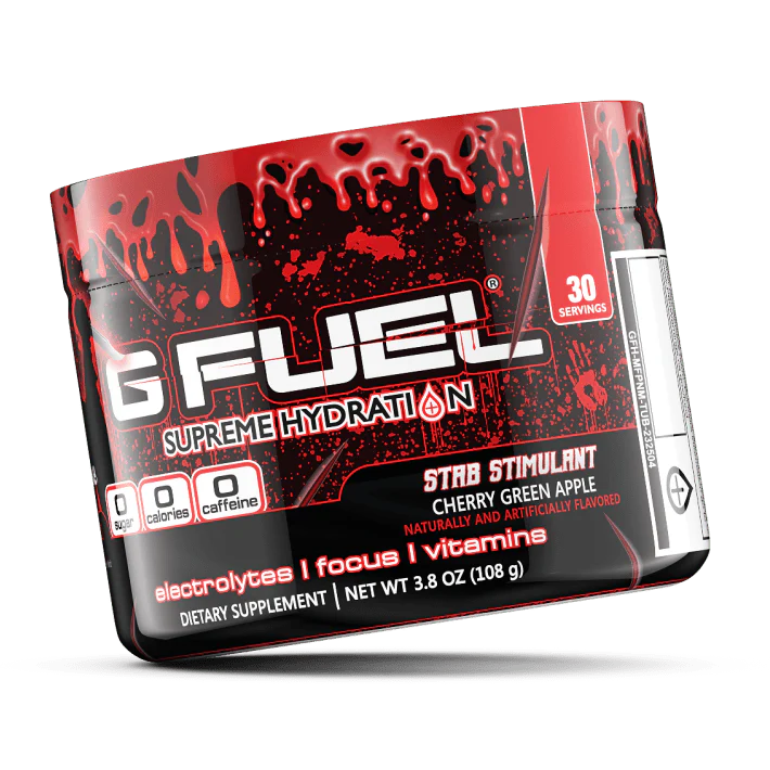 G Fuel Stab Stimulant Supreme Hydration - 30 Servings - Ghost Face