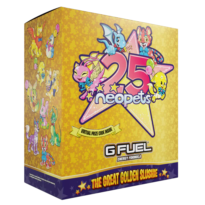 G Fuel The Great Golden Slushee Collector Box - NeoPets