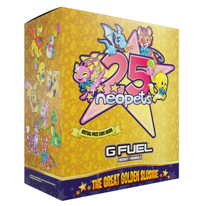 G Fuel The Great Golden Slushee Collector Box - NeoPets