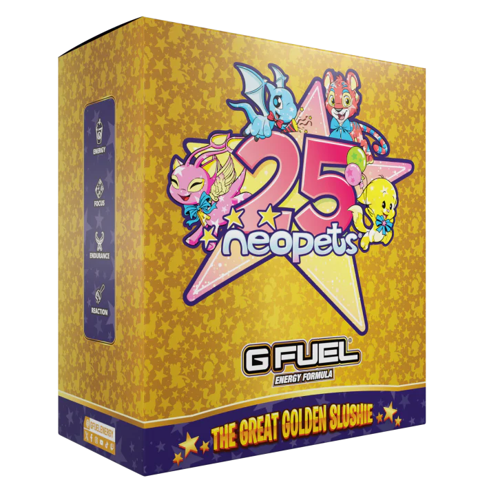 G Fuel The Great Golden Slushee Collector Box - NeoPets