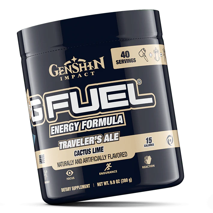 G Fuel Traveler's Ale Tub - 40 Servings - Genshin Impact