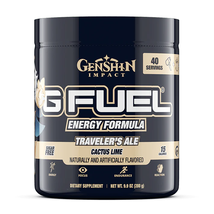 G Fuel Traveler's Ale Tub - 40 Servings - Genshin Impact